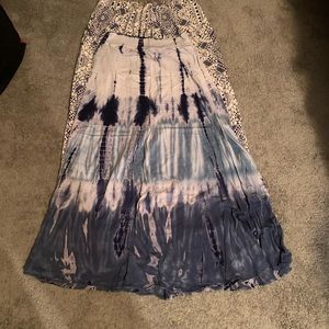 Two Cotton Jersey Maxi Skirts